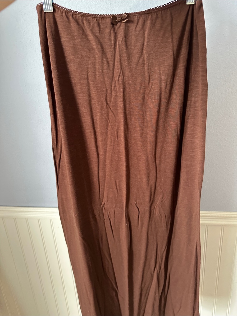 aerie Brown Maxi Skirt - Lightweight Pull-On Style